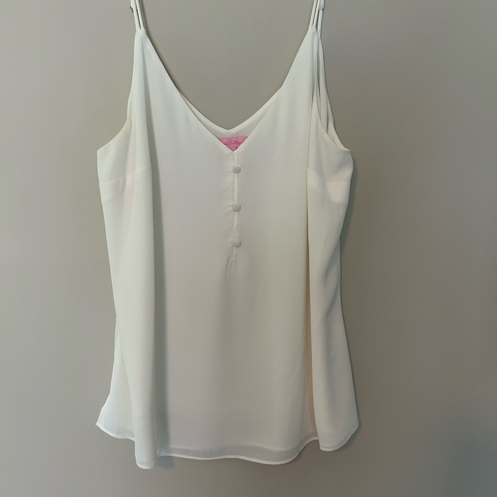 EUC. Lilly Pulitzer Laila Cami in Coconut. Size Large